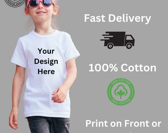 Gepersonaliseerde kindert-shirt Bedrukte op maat gemaakte kinderbedrukte t-shirt Gepersonaliseerd voor kindert-shirt Bedrukte schoolt-shirts Kinder ts-logo