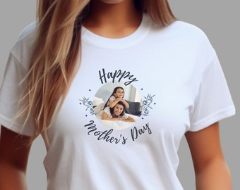 T-shirt personnalisé pour la fête des Mères avec photo personnalisée