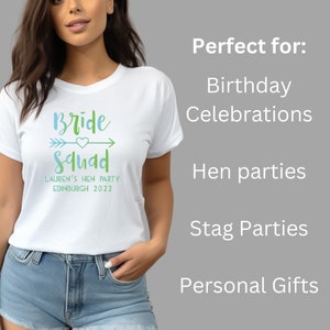 Ladies Personalised T-Shirt - White