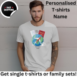 Lassen Sie uns reisen Gedrucktes T-Shirt Bereisen Sie die Welt Shirt, Sommerferien Shirts, Weltkarte Shirt, Flugzeugmodus Shirt, Reise-Liebhaber-Shirt Geschenke