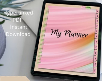Digital Planner, Goodnotes Planner, iPad Planner, Notability Planner, Dated Digital Planner, 2023 Undated Planner, Notepad, Hyperlinked Tabs