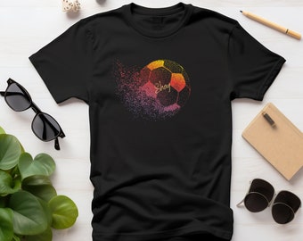 T-shirt de football personnalisé, T-shirt de sport amusant avec nom personnalisé, T-shirt pour amateur de sport de jeux de plein air, Chemises noires unisexes, T-shirt de football