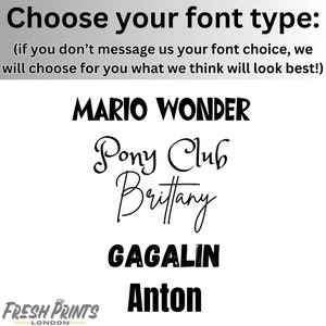 Choose your font