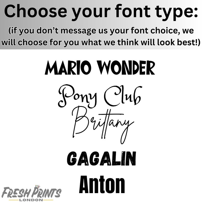 Choose your font