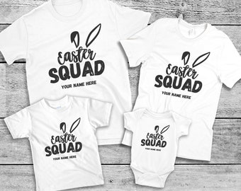 Ensembles personnalisés de t-shirts de Pâques assortis pour la famille