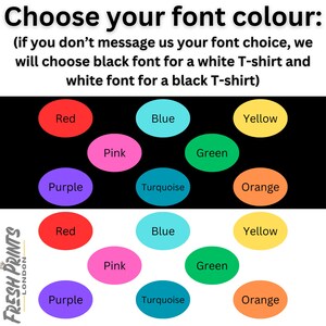 Choose you font colour