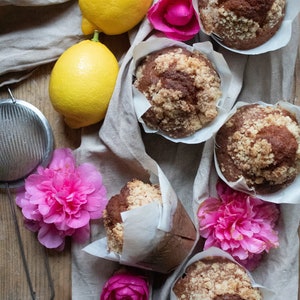Ricetta Muffin al limone e marmellata di arance alti e soffici + consigli e trucchi