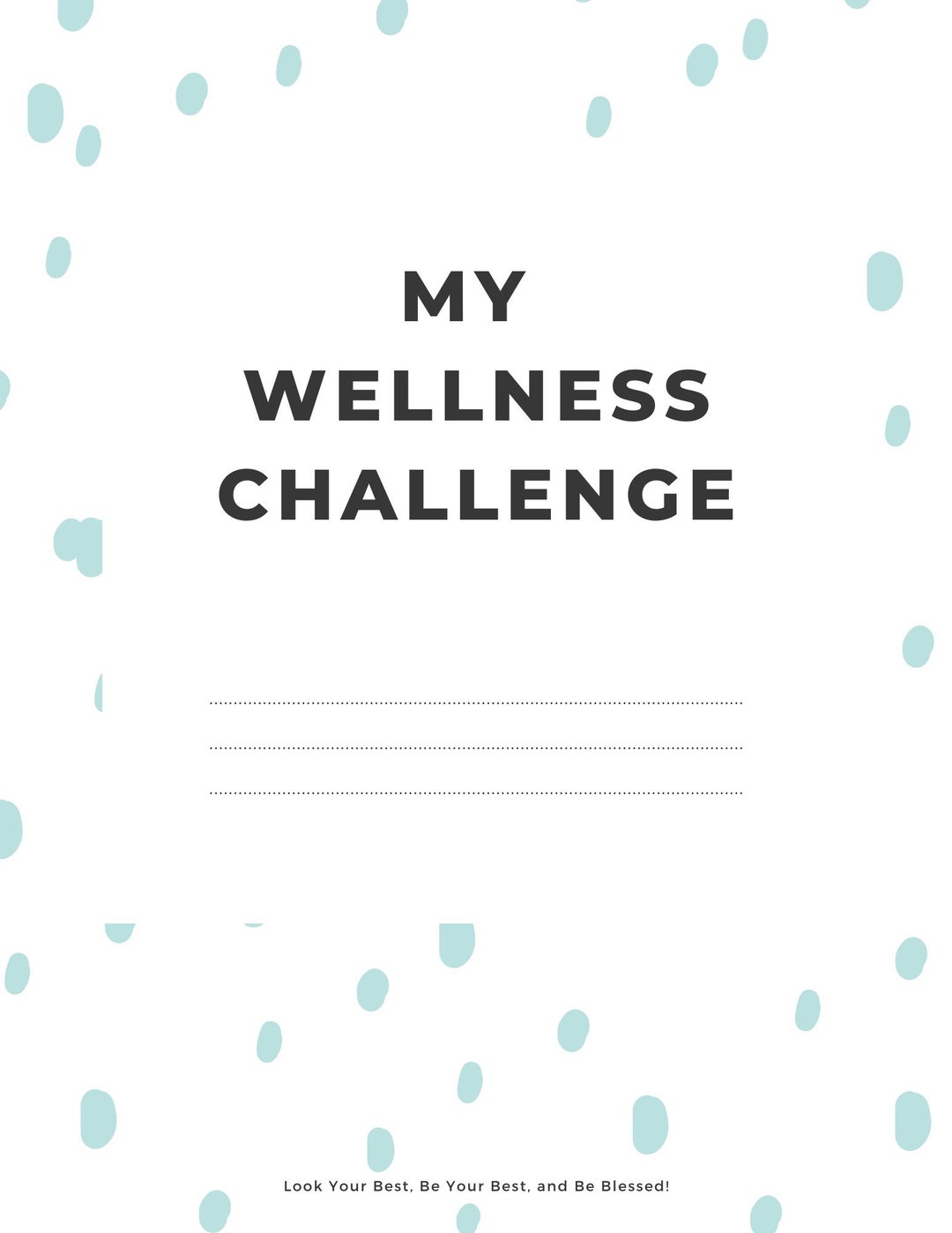 My Fitness Challenge Workout Plan Digital Download Guide for Fitness