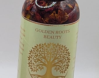 Aceite facial para una piel radiante - Elixir herbal con rosa mosqueta y lavanda/ Golden Roots Beauty