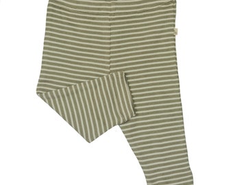 Forest Green Stripey Leggings