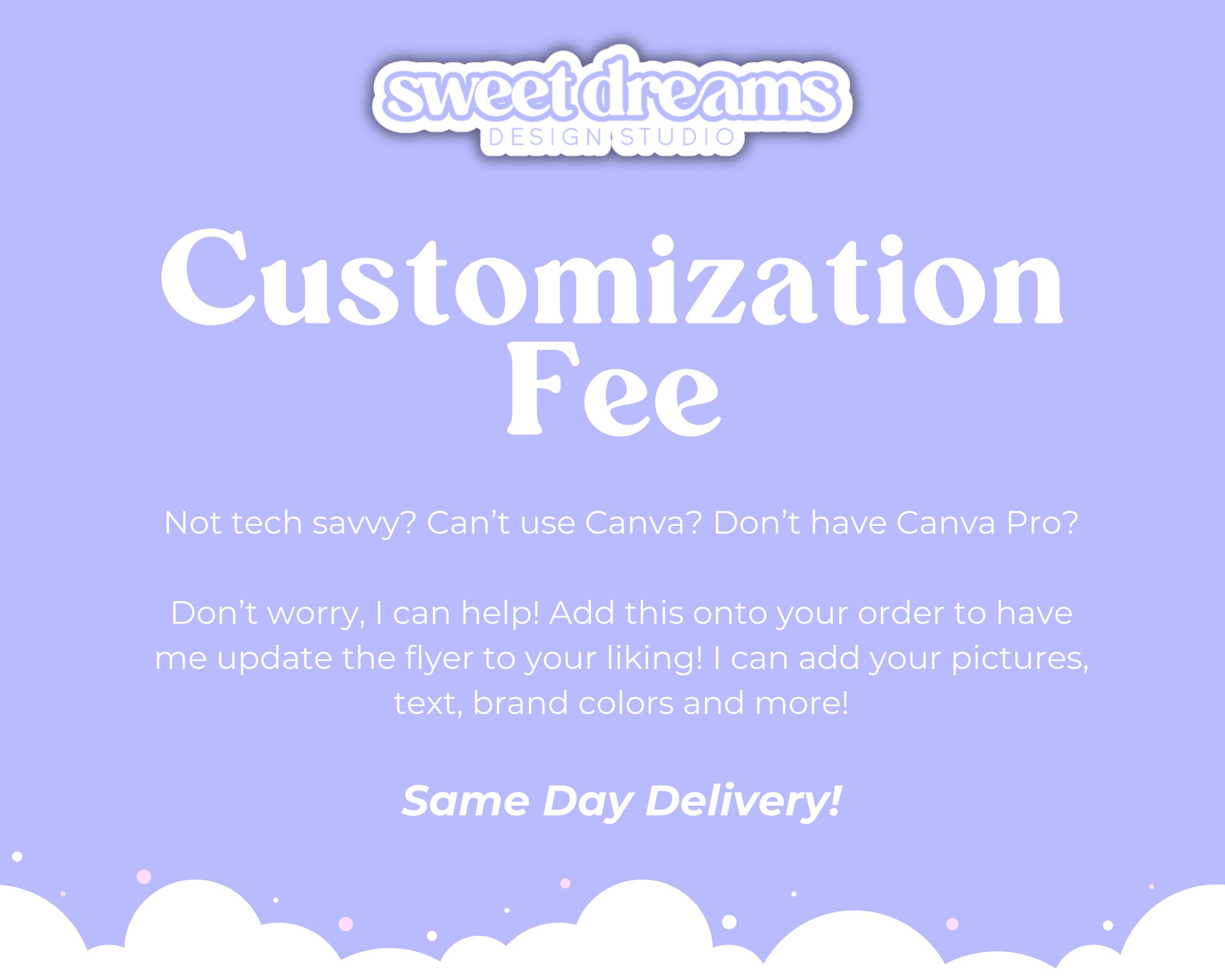 Customization Add-on - Etsy