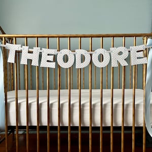 Baby Name Banner Uppercase Font