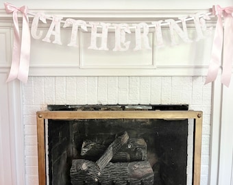 Baby Name Banner Fishtail Font