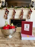 Christmas Card Photo Album with Embroidered Cover