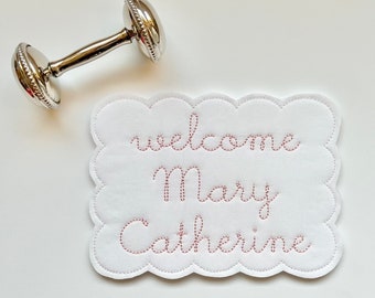 Baby Name Plaque