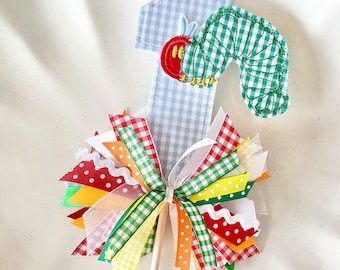 Hungry Caterpillar Custom Cake Topper