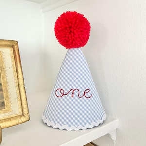 Embroidered One Birthday Hat