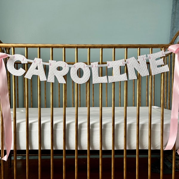 Baby Name Banner Uppercase Font