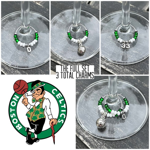 Boston Celtics Wine Glass Etsy
