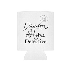 Agent immobilier canette de boisson koozie | Koozie canette élégant pour agents immobiliers |  | Agent immobilier peut manches | Koozie sur le thème de l'immobilier