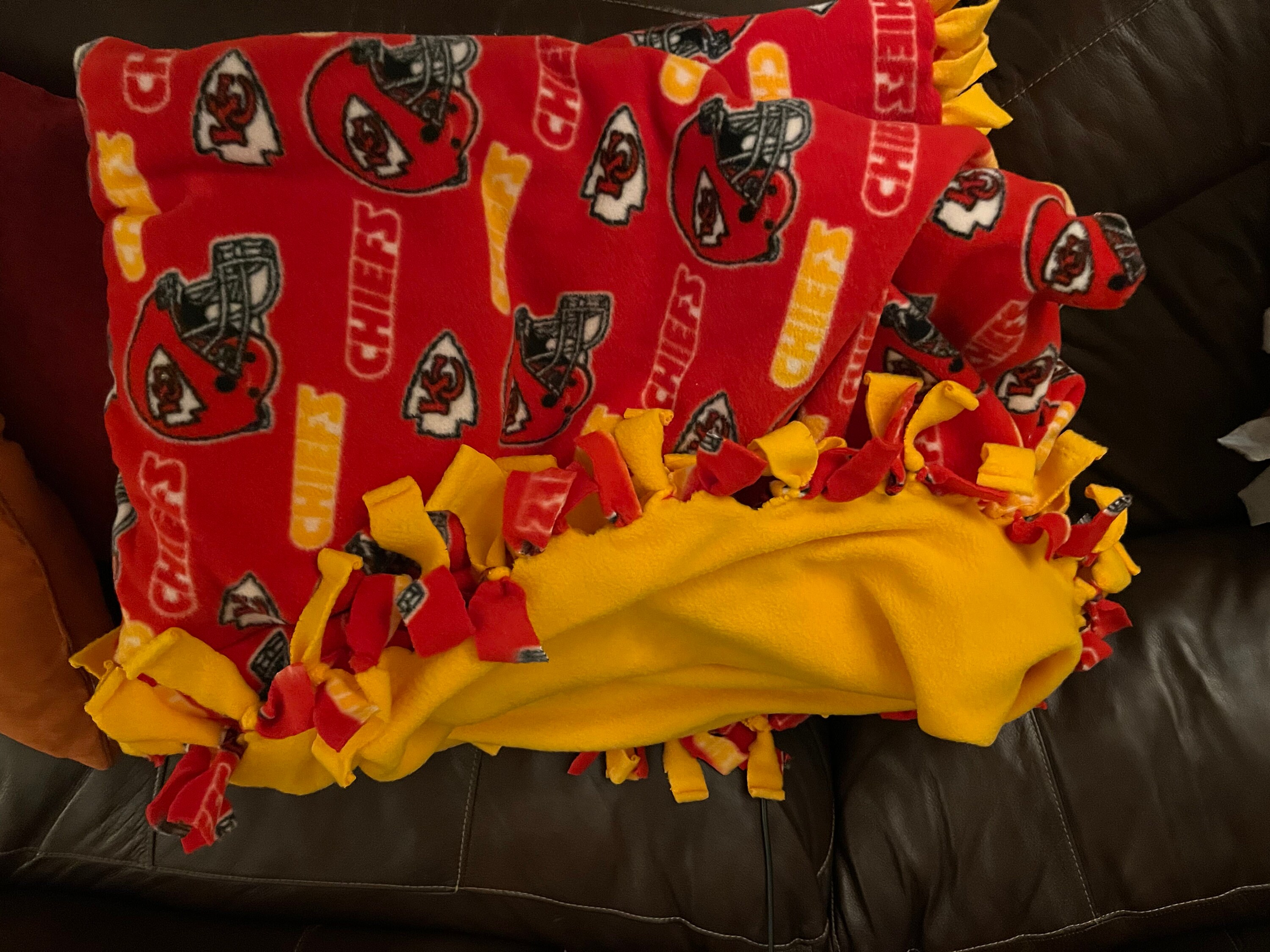 KC Chiefs Blanket big Etsy