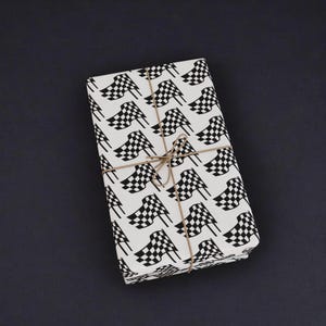 Formula 1 Gift Wrapping Paper Nascar Gift Paper Racing Christmas Gift Wrapping paper Checkered Flag Wrapping paper for F1 Gift Idea Fomula 1