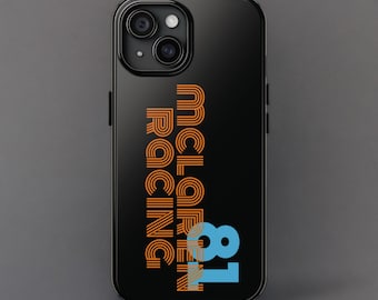 Mclaren Formula 1 Tough Phone Case Gift Idea Formula 1 Fan Mclaren F1 Phone Case Oscar Piastri Mclaren F1 Gift Idea Piastri F1 Phone Case