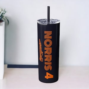 Lando Norris Tumbler Mclaren F1 Tumbler Gift F1 Fan Christmas Gift Lando Norris F1 Gift Water Bottle Formula 1 Lando Norris Christmas Gift