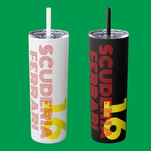 Charles Leclerc Ferrari Tumbler F1 Fan Personalized Gift Idea Scuderia Ferrari Water Bottle Charles Leclerc Formula 1 Gift