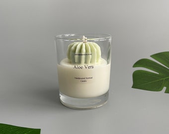 Cactus Candle |  Handmade Soy Wax Candle | Home Décor Candle | Cactus Decoration