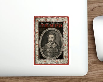 Fabris Time - Pegatinas troqueladas de vinilo de Good Edge Designs / Regalo para HEMA, Esgrima histórica, SCA, Estudiante de Fabris Rapier