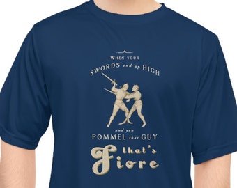 HEMA Athletic T-shirt "That's Fiore" by Good Edge Historica | Unisex Performance Tee, Gift for Fiore, Longsword Historical Fencing Fans