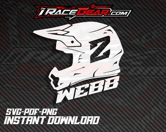 Cooper Webb 2 Redbull ktm Racing Supercross Motocross Vector SVF PDF PNG File di taglio Cricut immagine digitale