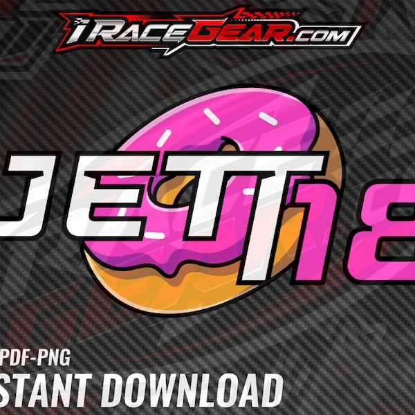 Jett Jettson Lawrence 18 Donut Motocross Supercross Honda Racing Digital Art Download Vector PNG PDF SVG for Print Sublimation