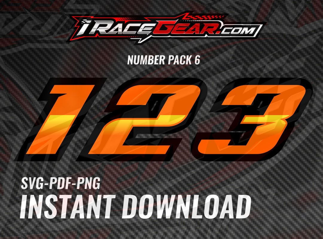 Race Car Racing Team Numbers Automobile Motorcycle Kart Dirt Track Sim