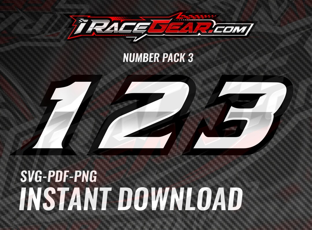 Race Car Racing Team Numbers Automobile Motorcycle Kart Dirt Track Sim ...