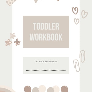 Cuaderno de ejercicios para niños pequeños, parte 1, números, colores, letras, trazado