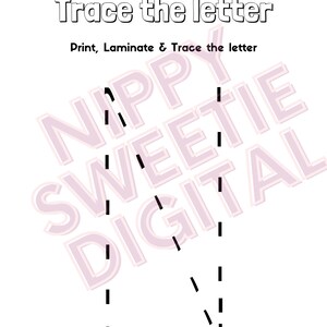 Trace The Letter Workbook A-Z Printable
