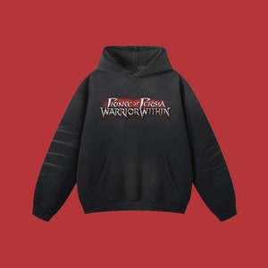 Prince of Persia Hoodie, Retro Game Hoodie, PS2 Sweater, Gaming Shirt, Vintage Style, Streetwear Unisex Monkey Washed Dyed Fleece Hoodie