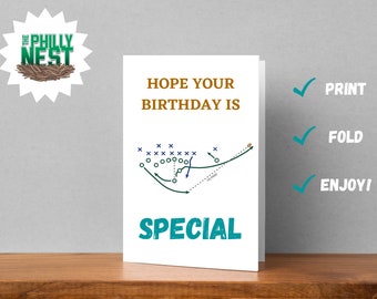 A Philly Special Birthday - Printable Card