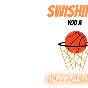 Basketball Birthday Card - Printable, Download - Etsy