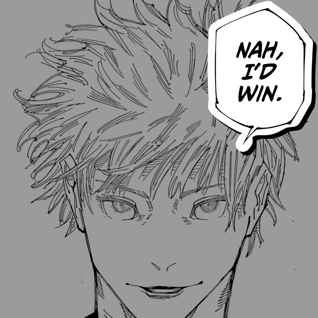 Jujutsu Kaisen Gojo Stickers nah I'd Win - Etsy