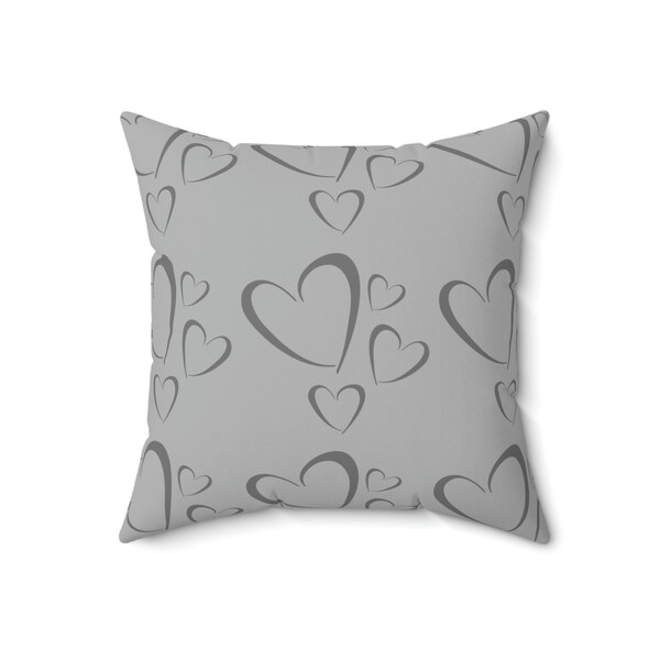 Grey Pillow Etsy