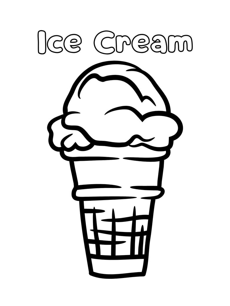 Printable Candy Shop Coloring Worksheet for Preschooler, Daycare ...