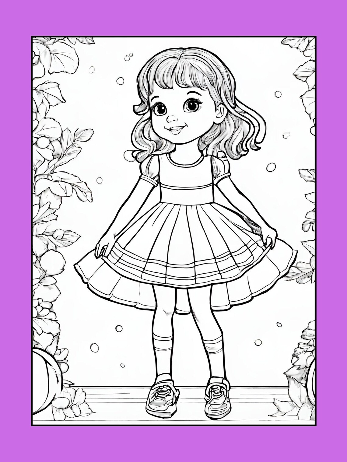 Printable Pretty Girl Collection Coloring Pages for Preschool ...