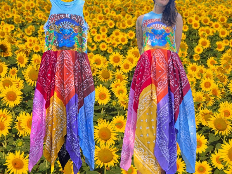 Custom Bandana Spinner Dress Etsy