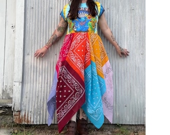 chinese dress ladies Grateful Dead card t-shirt dress in dirty white