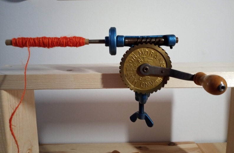 Hand Winding Machine AND.MATTSON.MORA Patent No. 2 Thread Spool Winders