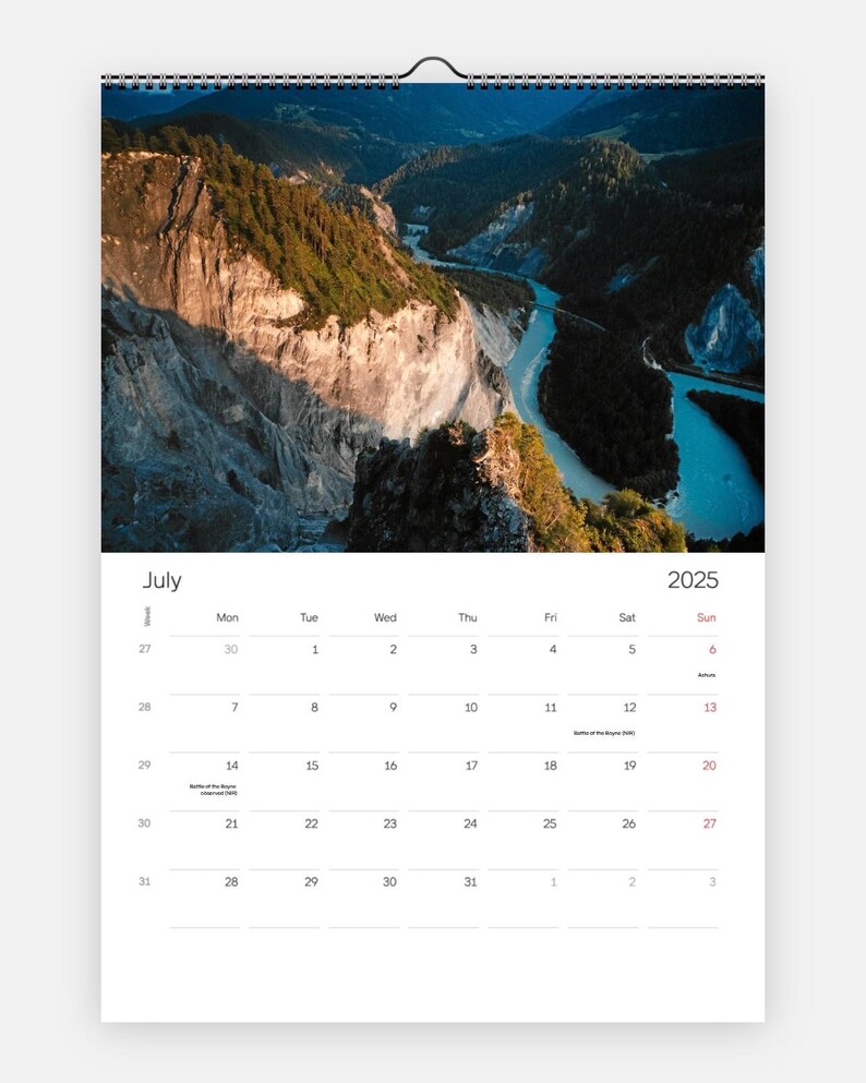 2025 Ski Calendar Flims Laax Falera Photography Alpine Travel Wall