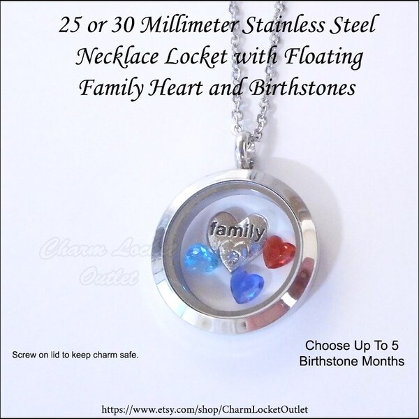 Personalized Floating Photo Charm - 8mm Mini Glass Locket Pendant, Handmade In USA